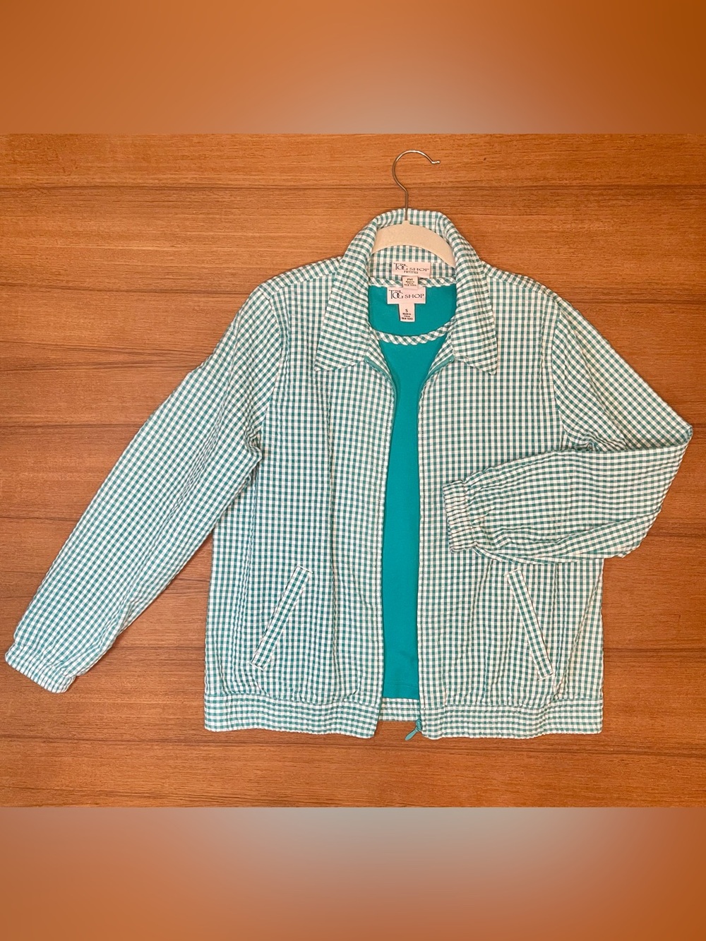 2 piece The Tog Shop Teal & White Jacket and Sleeveless Tank Top Size MP